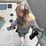 レオパードロングリボンヘアピン