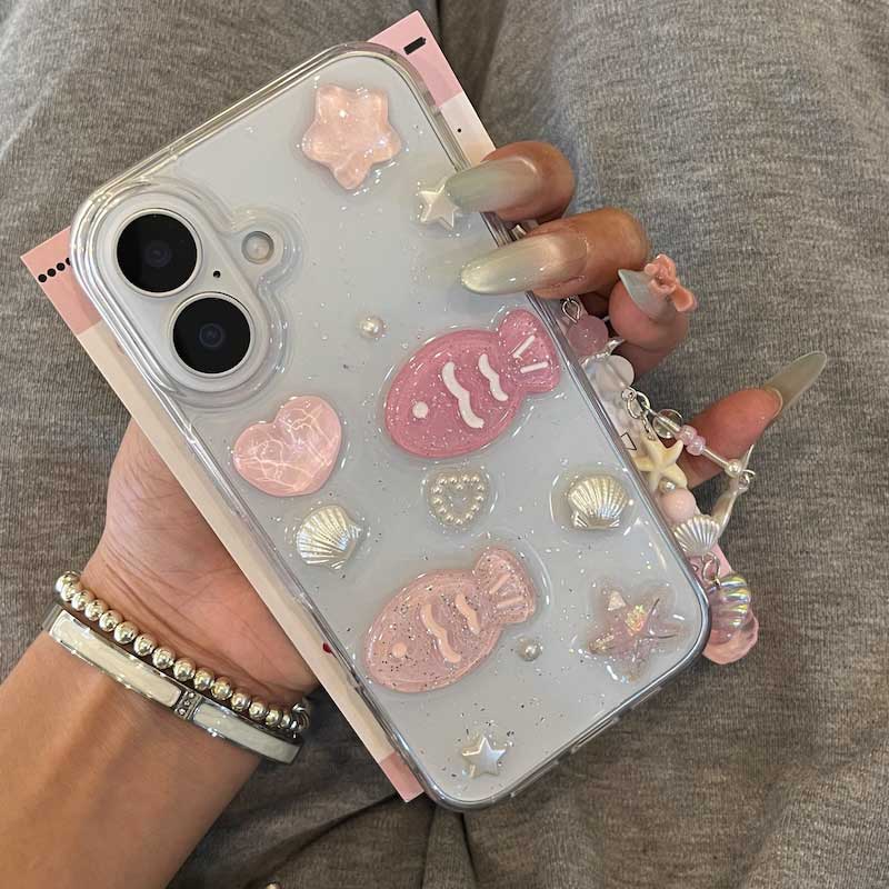 【iPhone17対応】フィッシュモチーフiPhoneケース