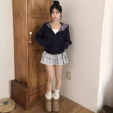 インナーチェックパーカー