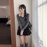 アシンメトリーカシュクールトップス