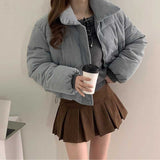 コーデュロイドロストダウンジャケット