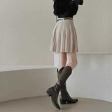 ウールタッチプリーツスカート