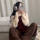 ラグランハイゲージニット