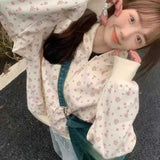 フローラルワッフルパーカー