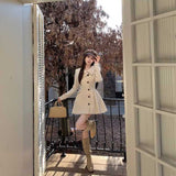 バックプリーツトレンチワンピース