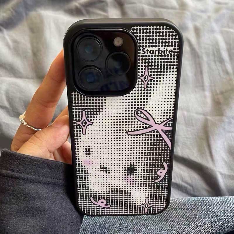 ドットリボンラビットiPhoneケース