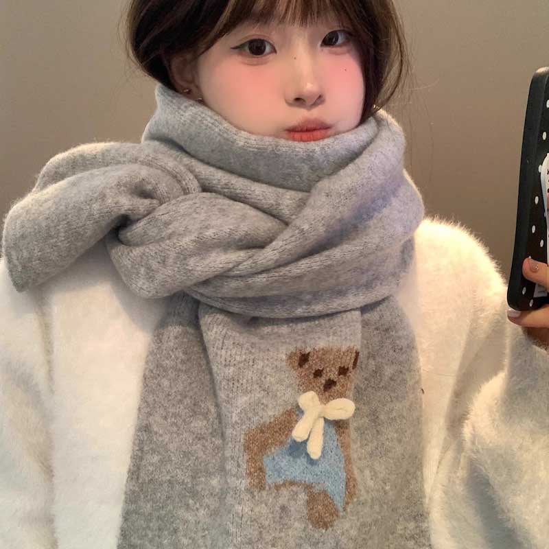 リボンベアタイトマフラー