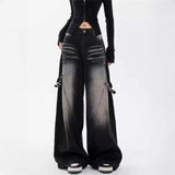 サイドベルトストリートワイドデニム