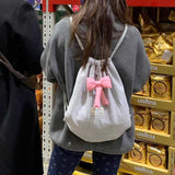 リボンチャーム付きナップザック