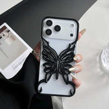 【iPhone17対応】バタフライフレームiPhoneケース