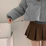 コーデュロイドロストダウンジャケット