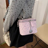 キルティングラインストーンミニバッグ