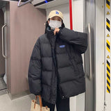 チェックアクセントオーバーダウンジャケット