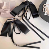 ブラックローズリボンバレッタ