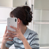 レオパードリボンヘアクリップ