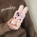 ラブリーうさきぬいぐるみiPhoneケース