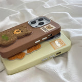 タフティングアップリケiPhoneケース
