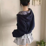 インナーチェックパーカー