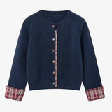 チェックアクセントカーディガン