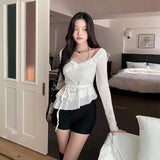 アシンメトリーカシュクールトップス