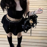 ミラー付きガールズブラックハトメバッグ