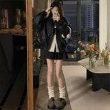 シンプルオーバーレザージャケット