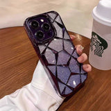 【iPhone17対応】ラメジオメトリーiPhoneケース