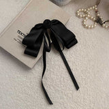 ブラックローズリボンバレッタ