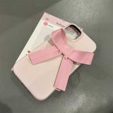 ビッグレザーリボンiPhoneケース