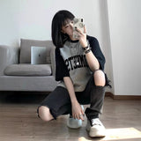 グレーロゴラグランTシャツ