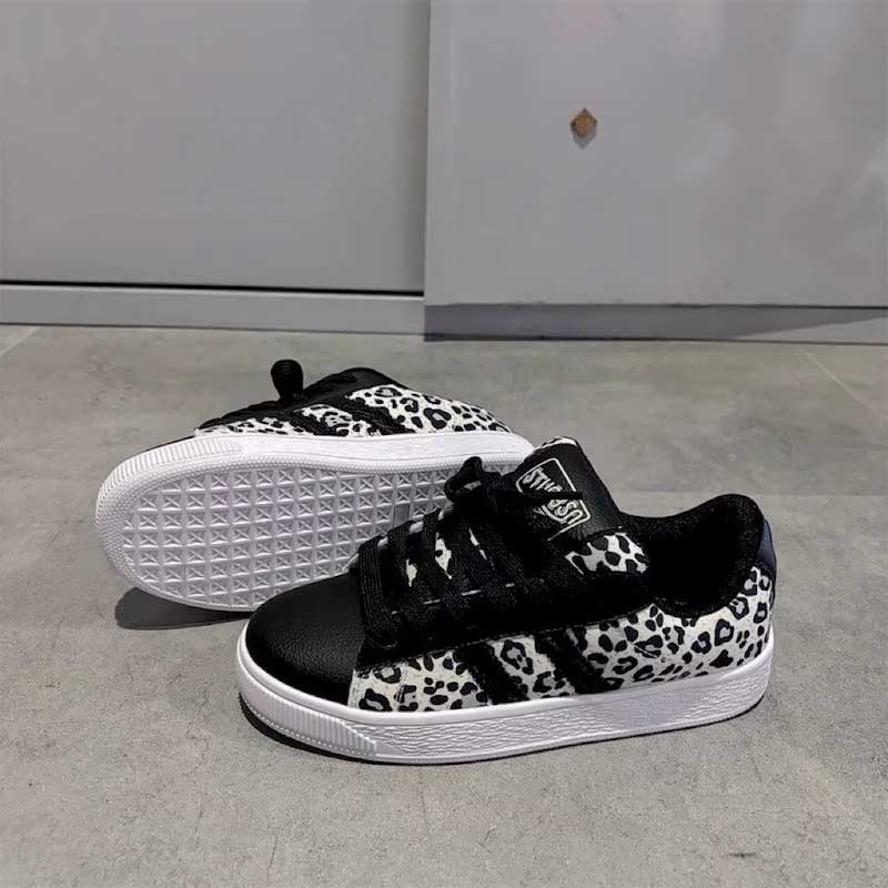 モノトーンレオパードスニーカー