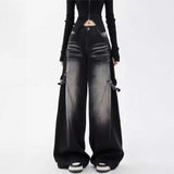 サイドベルトストリートワイドデニム