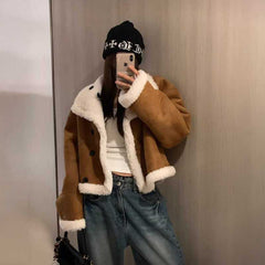 ボアムートンリバーシブルショートコート