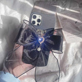 ビジューシアーリボンiPhoneケース