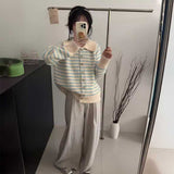 オーバーボーダーカラーカーディガン