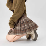 タータンチェックプリーツスカート
