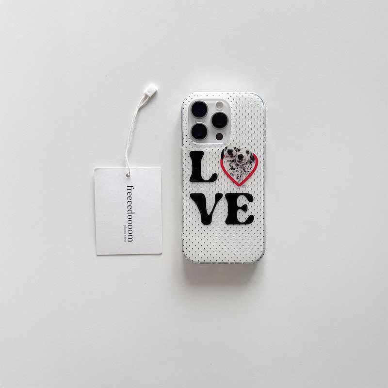 ラブドッグiPhoneケース