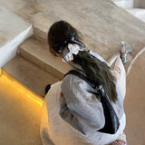 レイヤードフリルリボンヘアピン