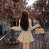 バックプリーツトレンチワンピース