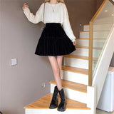 ベロアフレアフリルスカート