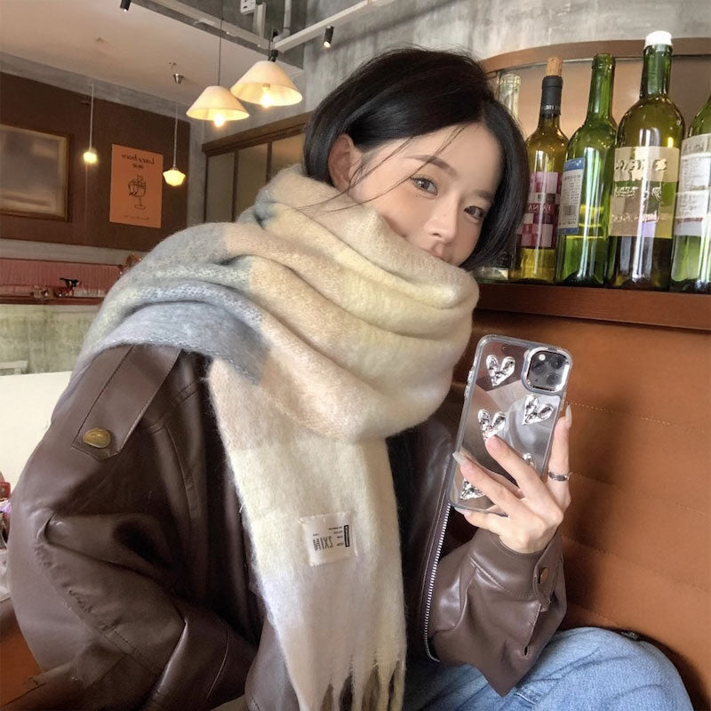 パステルマカロンボリュームマフラー