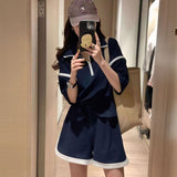 ショルダージップスウェット＆ショートパンツSET