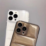 クリアダウンジャケットiPhoneケース