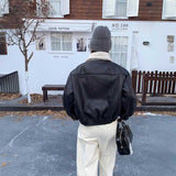 レザーボアブルゾン