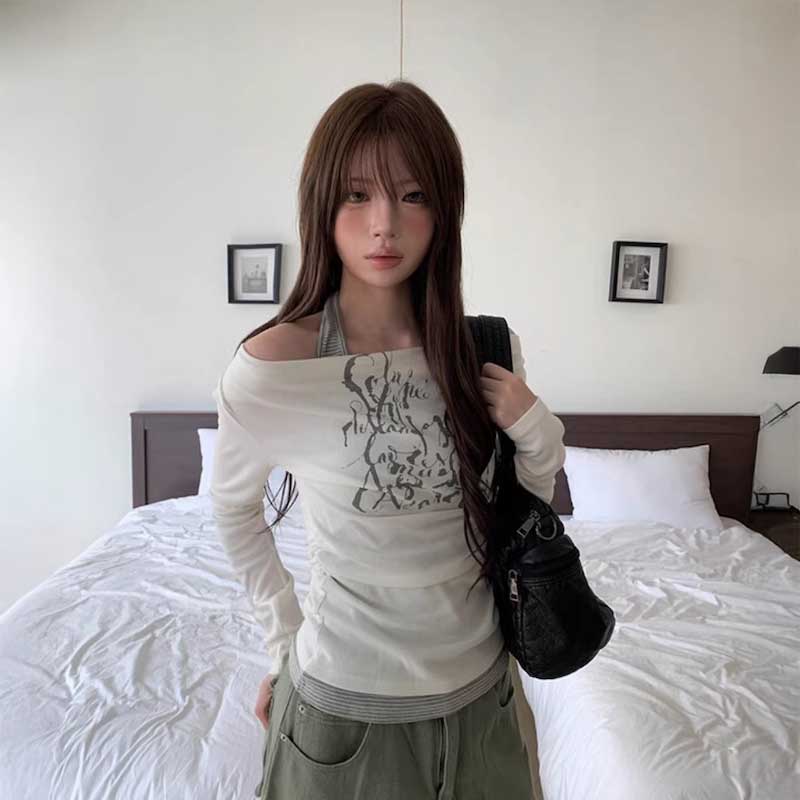 タンクレイヤードオフショルロンT