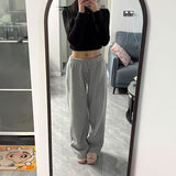 カジュアルストレートスウェットパンツ