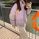 ソフトマカロンシンプルダウンジャケット