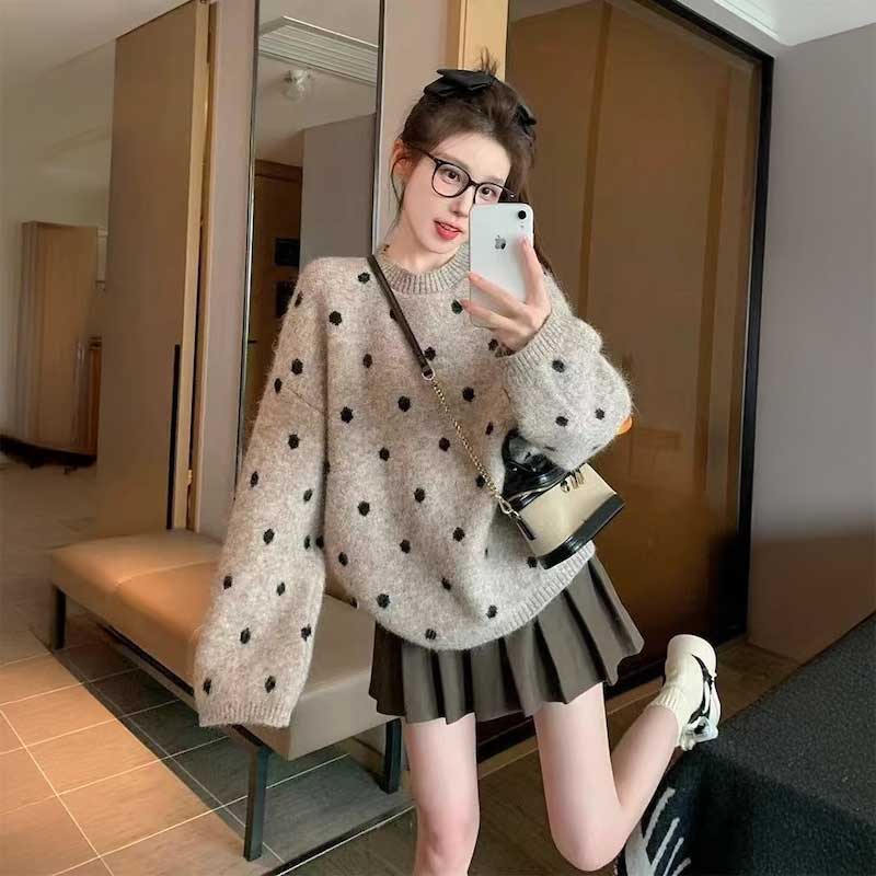 フレンチドットウィンターニット