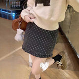 エンドフリルドットタイトスカート