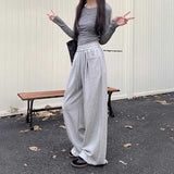 ワイドポケットアクセントドロースウェットパンツ